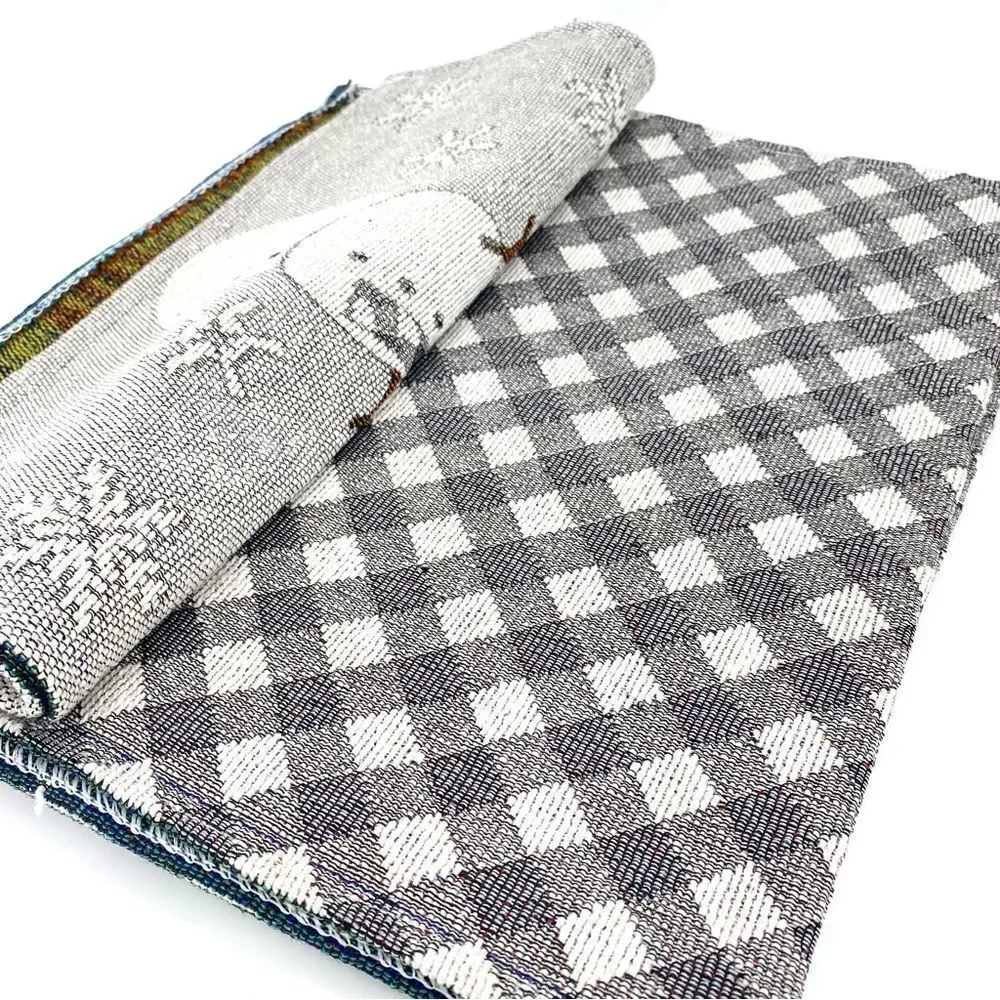 Snowman Let It Snow Table Runner Farmhouse New